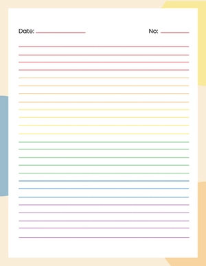 Free Colored Lined Paper to Edit Online