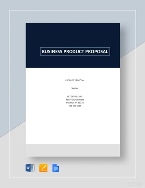 Business Product Proposal Template