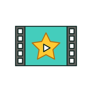 Free Movie Entertainment Icon to Edit Online