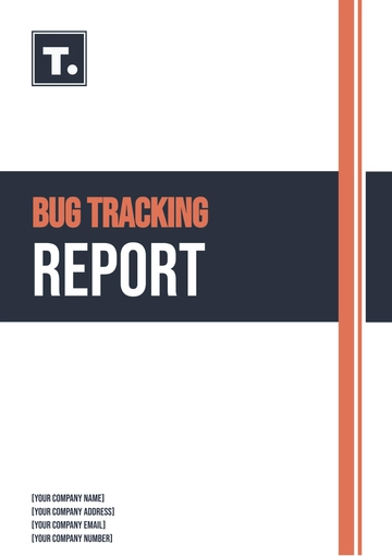Free Bug Tracking Report Template to Edit Online