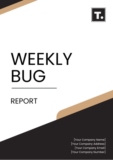 Free Weekly Bug Report Template to Edit Online