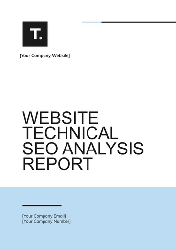 Free Website Technical SEO Analysis Report Template to Edit Online