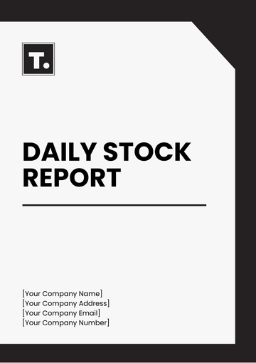 Free Daily Stock Report Template to Edit Online
