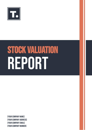 Free Stock Valuation Report Template to Edit Online