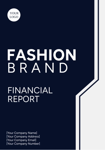 Free Fashion Brand Financial Report Template to Edit Online