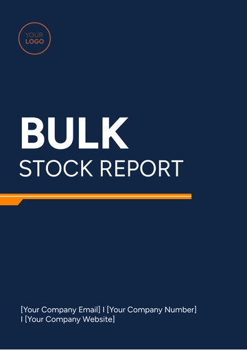Free Bulk Stock Report Template to Edit Online