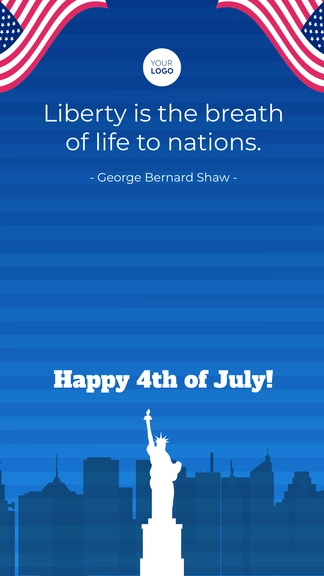 Free 4th of July Instagram Quote Template to Edit Online