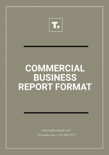 Free Commercial Business Report Format Template to Edit Online