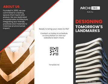 Free Architecture Business Promotion Brochure Template to Edit Online