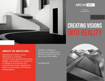 Free Architecture Firm Brochure Template to Edit Online