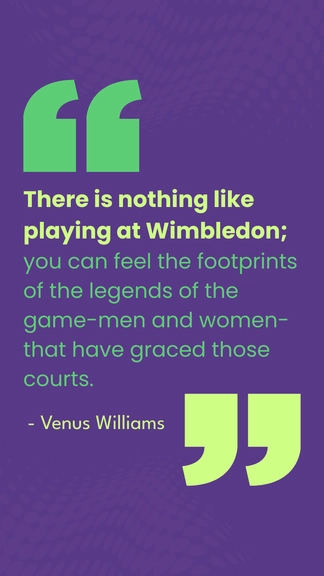 Free Wimbledon Tennis Quote Template to Edit Online