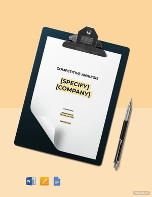Construction Company Competitive Analysis Template