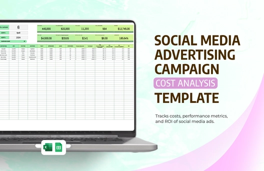 Social Media Advertising Campaign Cost Analysis Template