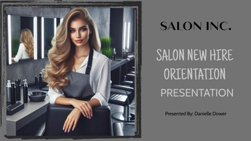 Free Salon New Hire Orientation Presentation Template to Edit Online