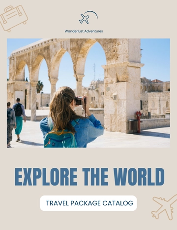 Free Travel Package Catalog Template to Edit Online