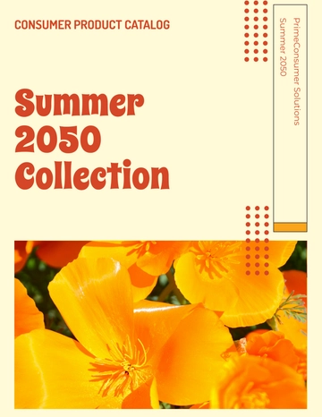 Free Consumer Product Catalog Template to Edit Online