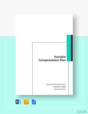 Variable Compensation Plan Template