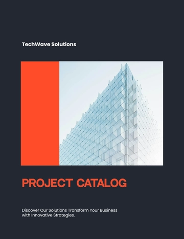 Free Corporate Project Catalog Template to Edit Online