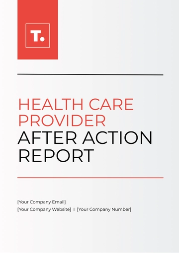 Free Health Care Provider After Action Report Template to Edit Online