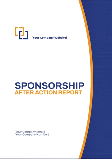 Free Sponsorship After Action Report Template to Edit Online