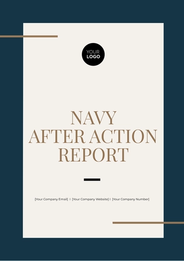 Free Navy After Action Report Template to Edit Online