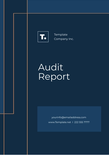 Free Audit Report Template to Edit Online