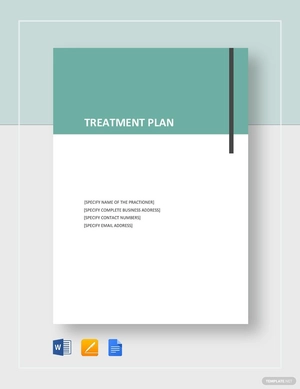 Simple Treatment Plan Template