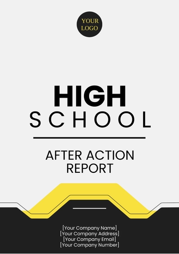 Free High School After Action Report Template to Edit Online