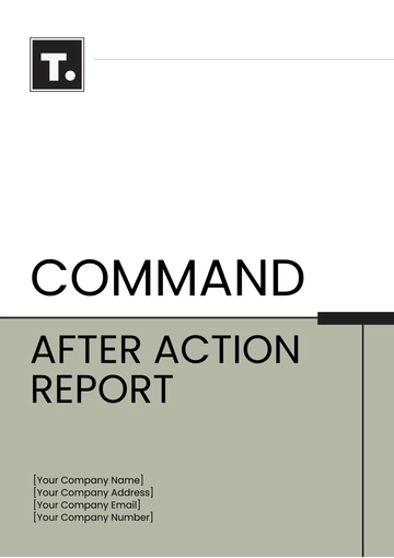 Free Command After Action Report Template to Edit Online