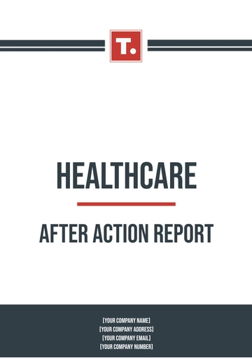 Free Healthcare After Action Report Template to Edit Online