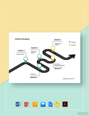 Simple Software Roadmap Template