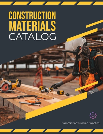 Free Construction Materials Catalog Template to Edit Online