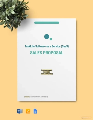 SaaS Sales Proposal Template