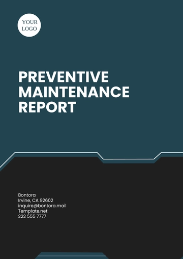 Free Preventive Maintenance Report Template to Edit Online