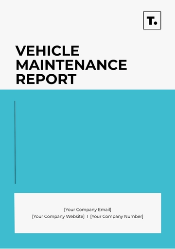 Free Vehicle Maintenance Report Template to Edit Online