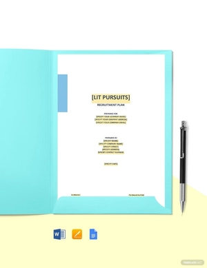 Student Recruitment Plan Template