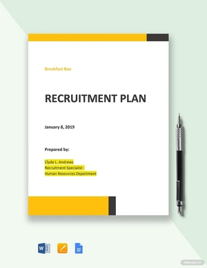 Small Business Recruitment Plan Template