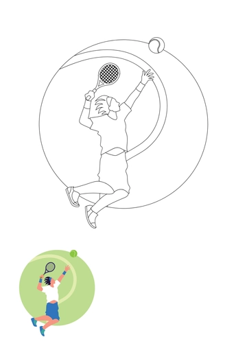 Free Wimbledon Colouring Page Template to Edit Online
