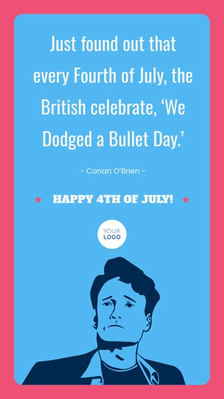 Free 4th of July Celebration Quote Template to Edit Online