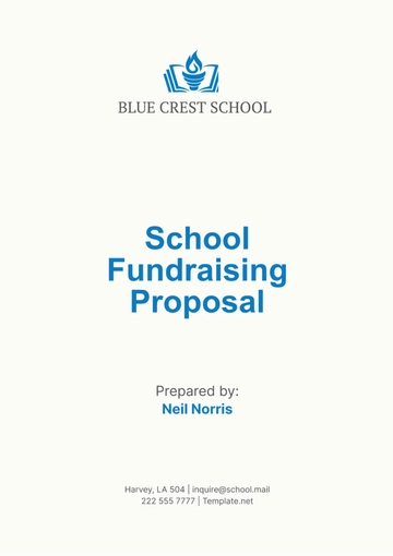 Free School Fundraising Proposal Template to Edit Online