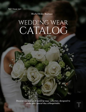 Free Wedding Wear Catalog to Edit Online