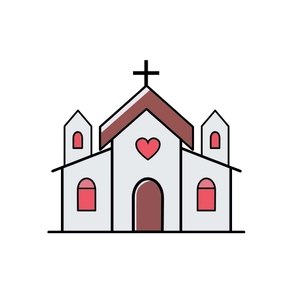Free Wedding Church Icon to Edit Online