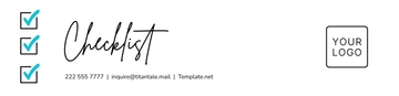Free Default Checklist Template to Edit Online