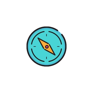 Free Monoline Compass Icon to Edit Online