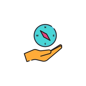 Free Hand Compass Icon to Edit Online