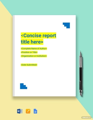 Investment Research Report Template