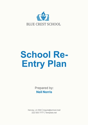 Free School Re-Entry Plan Template to Edit Online