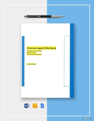 Corporate Research Report Template