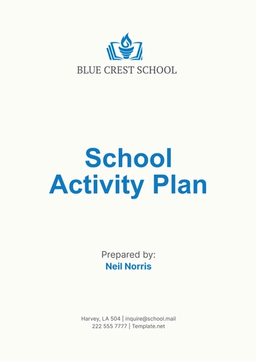 Free School Activity Plan Template to Edit Online