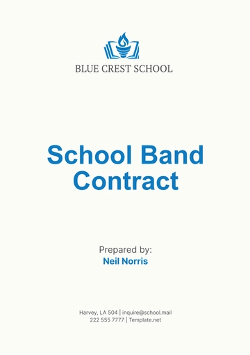 Free School Band Contract Template to Edit Online